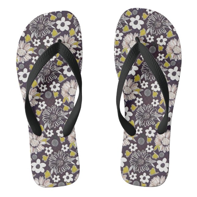Einzigartiges, Vintages Muster-Muster für Flip Flo Flops (Fußbett)