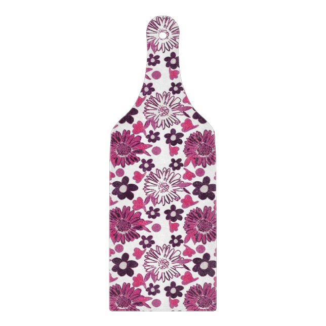 Einzigartiges Vintages Muster Schneidebrett (Vorderseite)