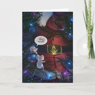 Einzigartiges Vintages Weihnachtsfest Feiertagskarte