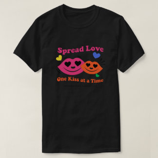 Einzigartiges Welt-Kisstag-Grafik-T-Shirt-Design T-Shirt
