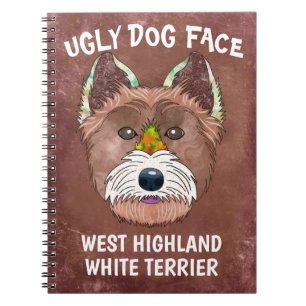 Einzigartiges West Highland White Terrier hässlich Notizblock