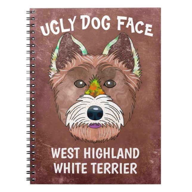 Einzigartiges West Highland White Terrier Hund Ges Notizblock (Vorderseite)
