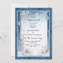 Einzigartiges Winterdesign für Snowflake Einladung