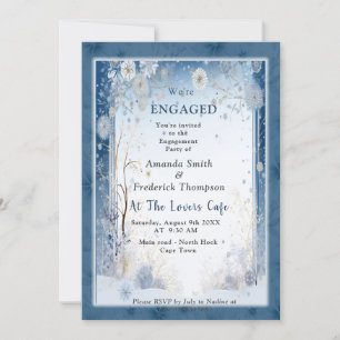 Einzigartiges Winterdesign für Snowflake Einladung