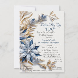 Einzigartiges Winterdesign für Snowflake Einladung