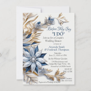 Einzigartiges Winterdesign für Snowflake Einladung