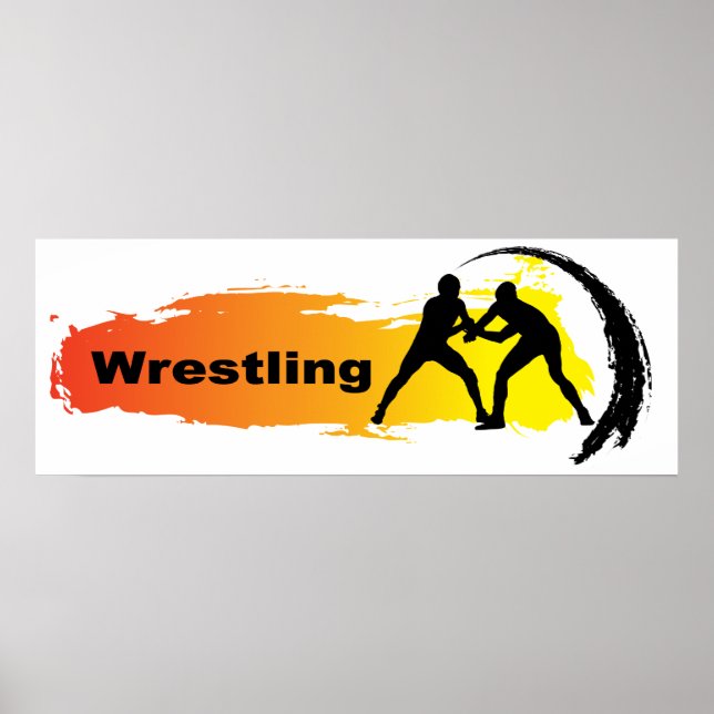 Einzigartiges Wrestling-Emblem Poster (Vorne)
