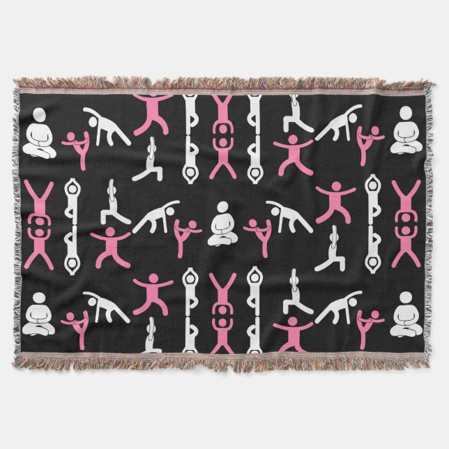 Einzigartiges Yoga-Geschenk Decke (Vorderseite)