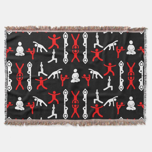 Einzigartiges Yoga-Geschenk Decke (Vorderseite)