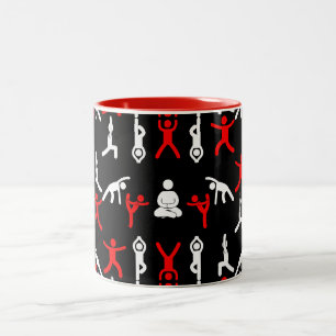 Einzigartiges Yoga-Geschenk Zweifarbige Tasse