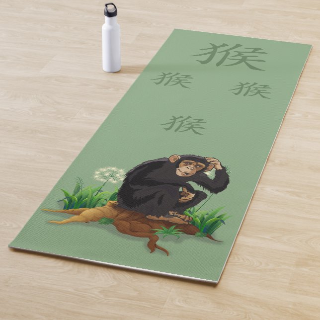 Einzigartiges Yoga Mat Design - Affe Yogamatte (Beispiel)