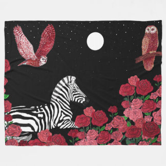 Einzigartiges Zebra Fleecedecke