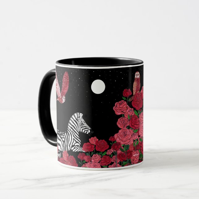 Einzigartiges Zebra Tasse (Vorderseite Links)