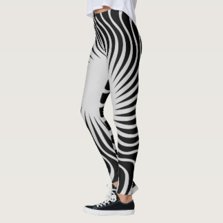Einzigartiges Zebramuster-Design Leggings