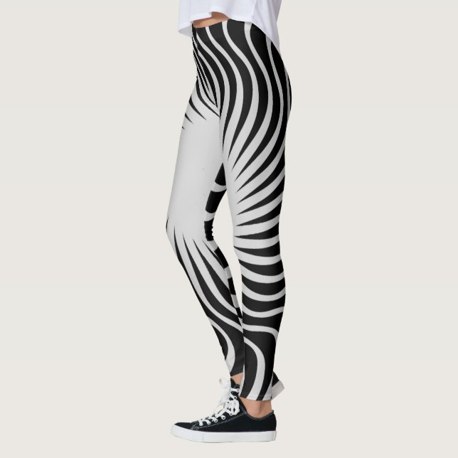 Einzigartiges Zebramuster-Design Leggings (Links)