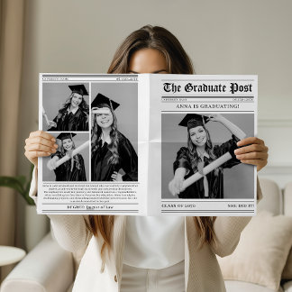 Einzigartiges Zeitungsabschluss 4 Foto Collage 202 Karte