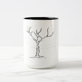 Einzige Baum-Tasse Zweifarbige Tasse
