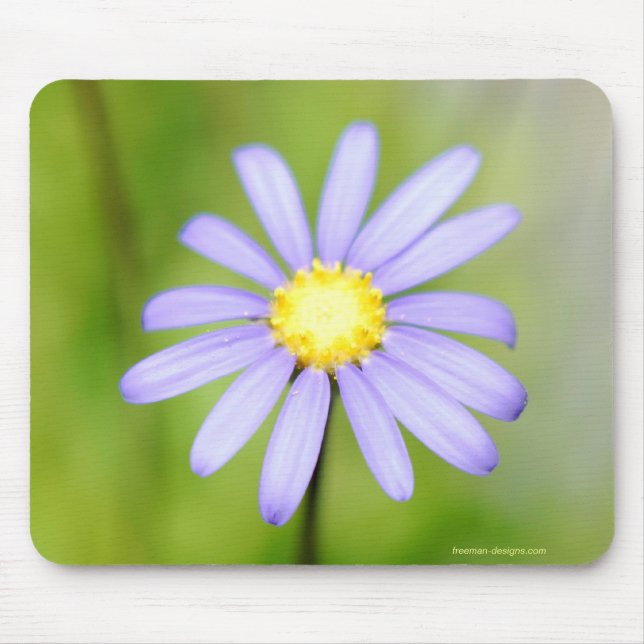 Einzige lila Blume Mousepad (Vorne)