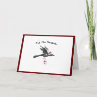 Einziger Holiday card with Raven
