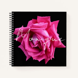 Einziger Name des Monique, rosa Rose Notizbuch