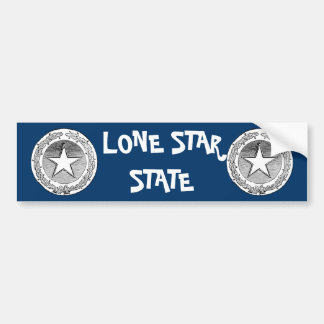 Einziger Stern-Staat 2 Texas Autoaufkleber