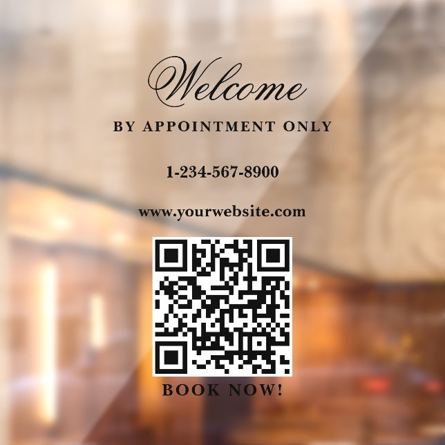 Einziger Termin zur Eröffnung der Geschäftszeiten  Fensteraufkleber (Blatt 2)