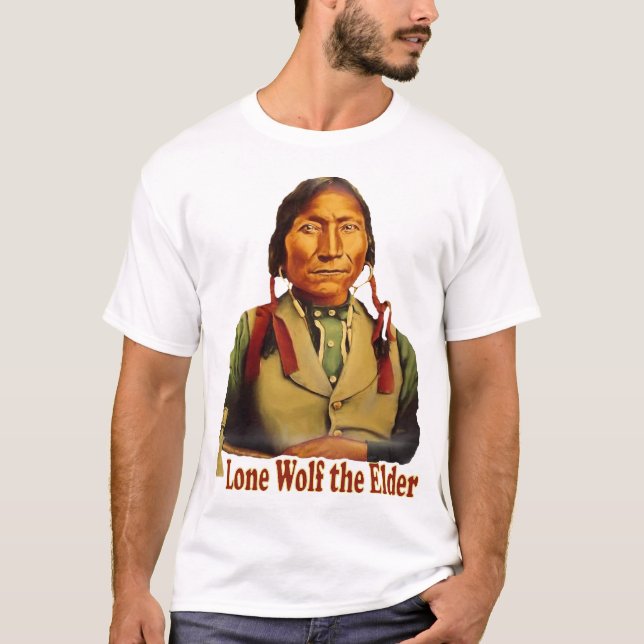 Einziger Wolf/amerikanischer Holocaust-T - Shirt (Vorderseite)