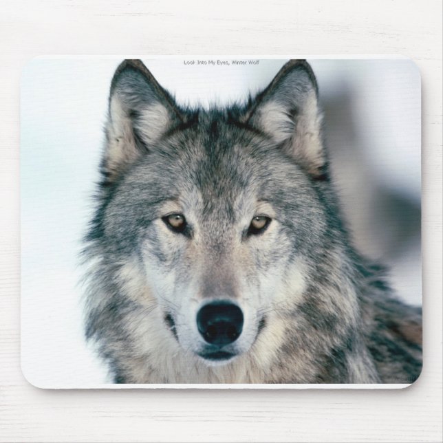 Einziges grauer Wolf mousepad (Vorne)