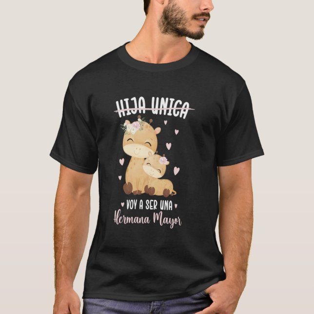 Einziges Kind, ich werde eine große Schwester sein T-Shirt (Vorderseite)