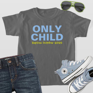 Einziges Kind Läuft Ab Lustig Blau Großer Bruder T-Shirt