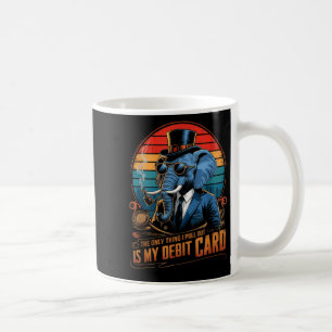 Einziges, was ich herausziehe, ist meine Debitkart Kaffeetasse