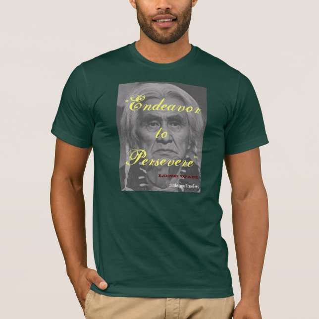 Einziges Watti WM, "Bemühung toPersevere", T-Shirt (Vorderseite)