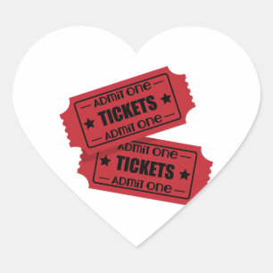 Einzugeben Herz-Aufkleber