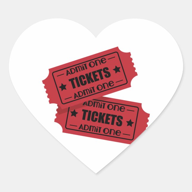 Einzugeben Herz-Aufkleber (Vorderseite)
