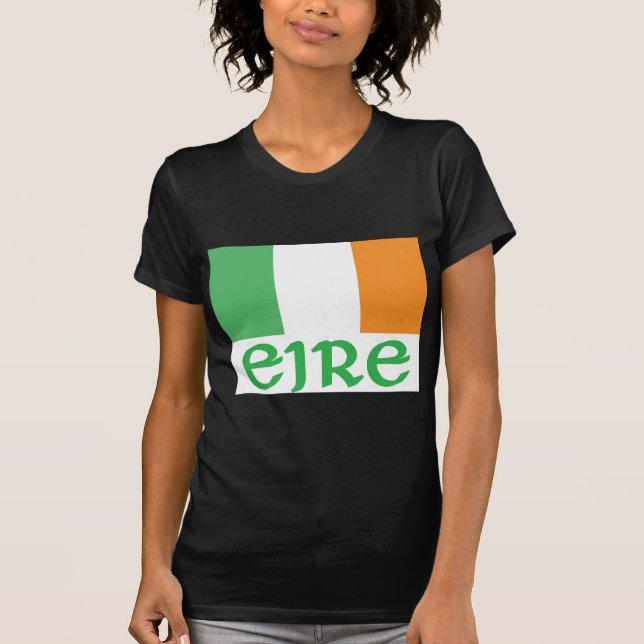EIRE-Iren-Flagge T-Shirt (Vorderseite)