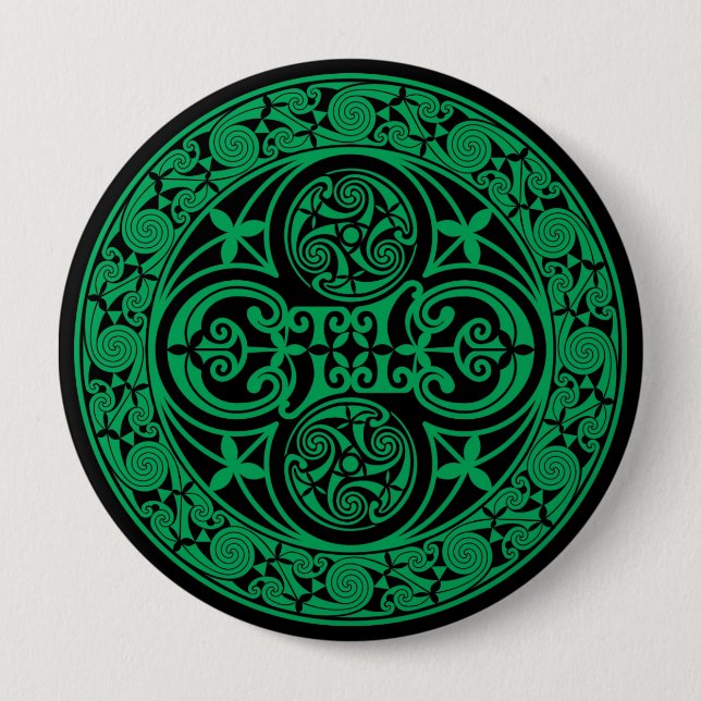 Eire: keltisch-irischer Ambigram Button (Vorderseite)