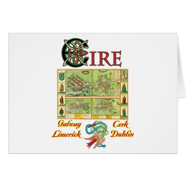Eire-Stadt-Karte (Vorderseite (Horizontal))