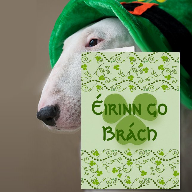 Eirinn go Brach Ireland Forever Note Card (Ireland Forever in Gaelic)