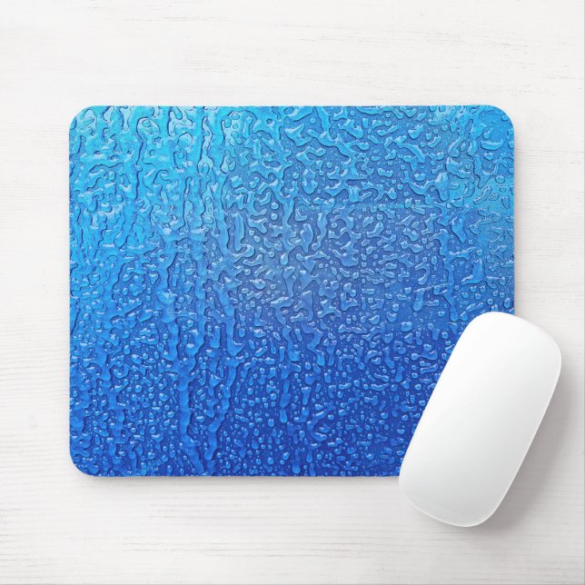 Eis auf blauem Metall Mousepad (Mit Mouse)