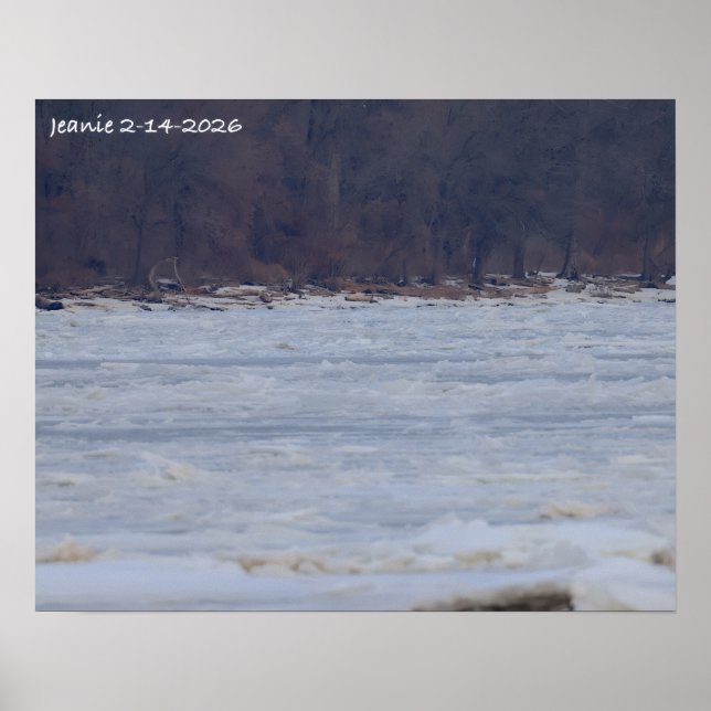 Eis auf dem Delaware River 2026 Poster (Vorne)