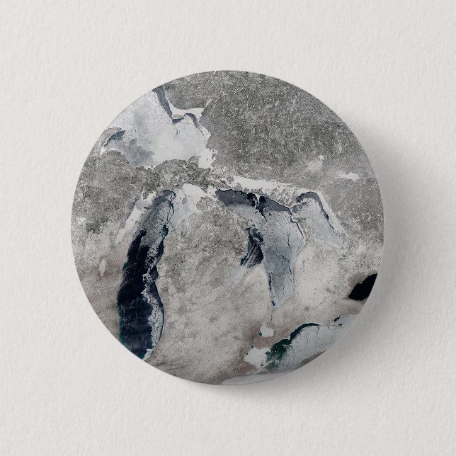 Eis auf den Großen Seen, Staaten. Button (Vorderseite)