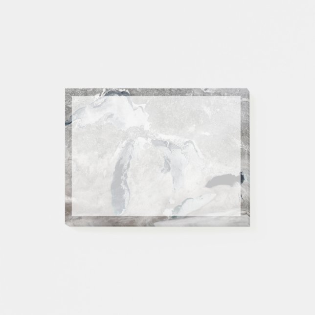 Eis auf den Großen Seen, Staaten. Post-it Klebezettel (Vorderseite)