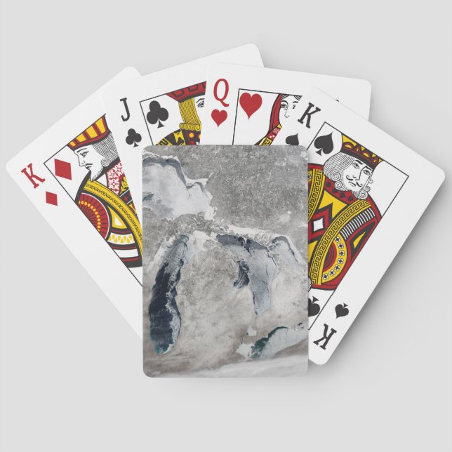 Eis auf den Großen Seen, Staaten. Spielkarten (Rückseite)