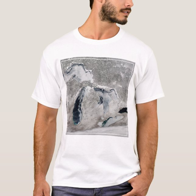 Eis auf den Großen Seen, Staaten. T-Shirt (Vorderseite)