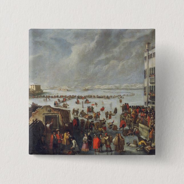 Eis auf der Lagune Button (Vorderseite)