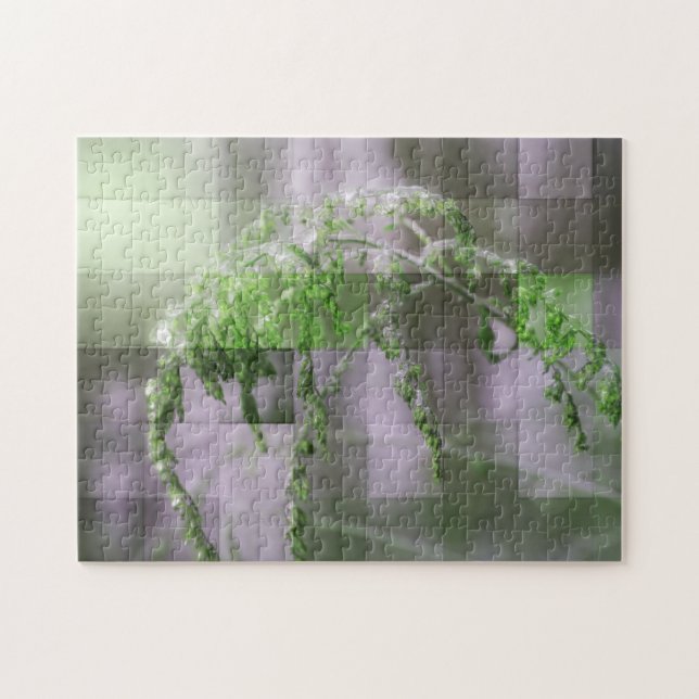 Eis auf Goldenrod Blume Art Puzzle (Horizontal)