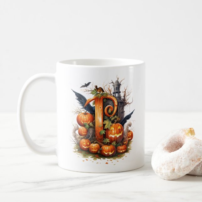 Eis aus Pumpkin: Halloween Cup - Typ T Kaffeetasse (Mit Donut)