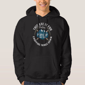 Eis Ax zieht Menschen in den Berg Hoodie