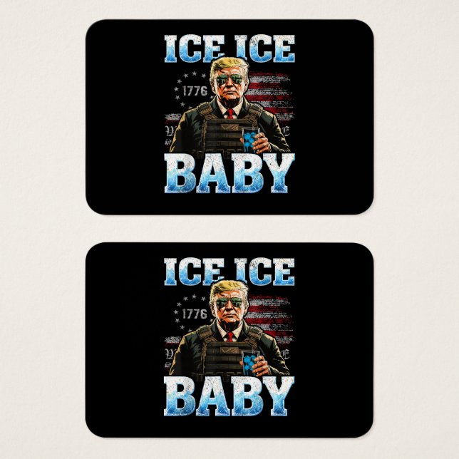 Eis-Baby Lustiger Trump (Vorne & Hinten)