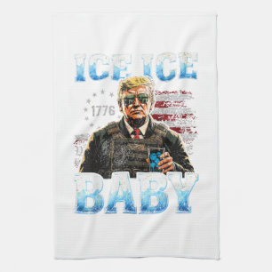 Eis-Baby Lustiger Trump Geschirrtuch